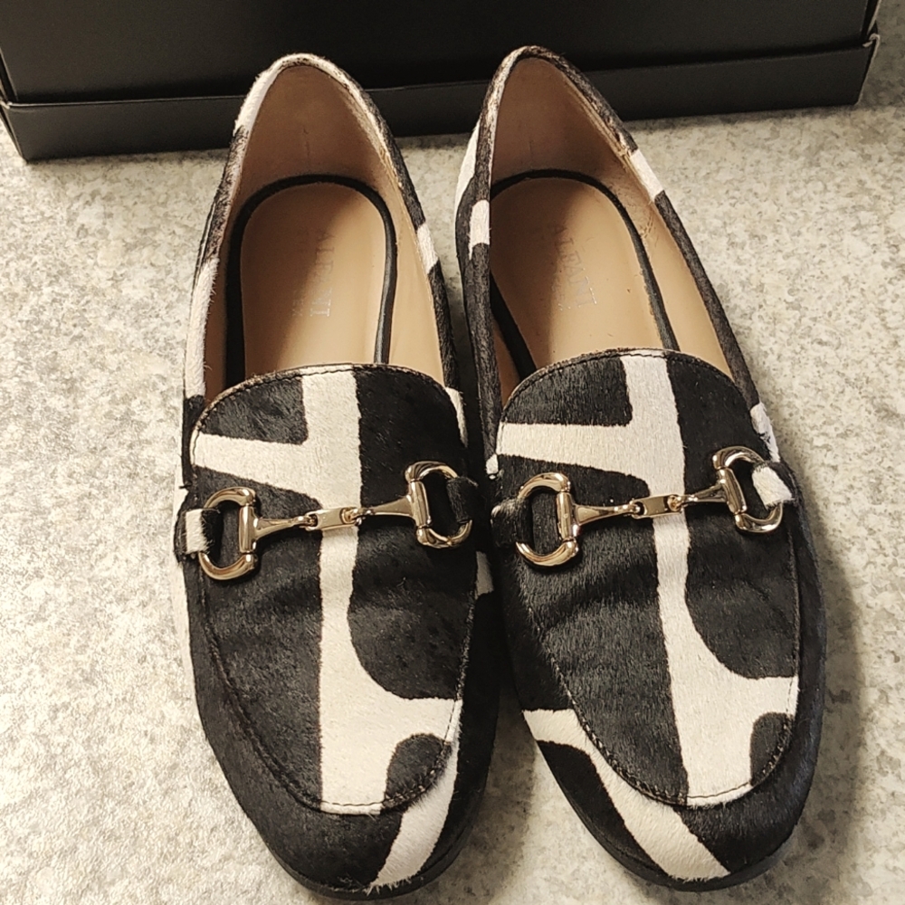 Alfani-Real Dyed Calf Fur Loafers 7.5